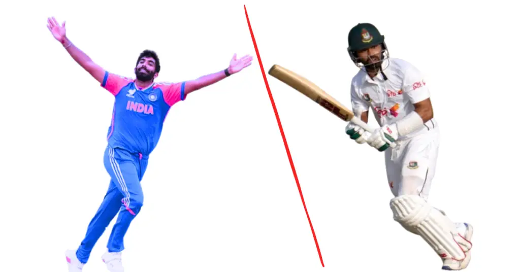 Battle between Jasprit bumrah and Shadman Islam